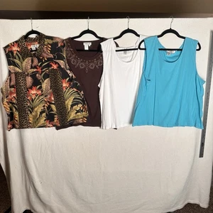 Lote de 4 Camisas Chaleco Coldwater Creek Para Mujer Estilo Mixto Talla 3XL - Imagen 1 de 19
