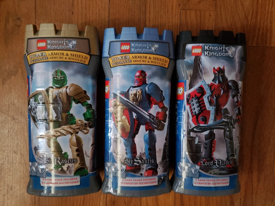 3 NEW SEALED Lego Knights Kingdom 8793 8794 8795 Sir Rascus Santis Vladek 47 pcs - Image 1 of 1
