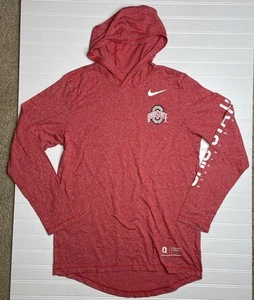 Ohio State Buckeyes Nike Medium Red Heather Hoodie Lightweight Scarlet Grey - Bild 1 von 6
