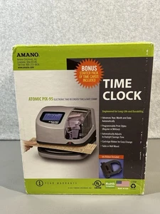 AMANO Atomic PIX-95 Time Clock Recorder New in Sealed Box - Picture 1 of 8