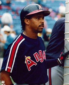 Luis Polonia California Angels Licensed Unsigned Glossy 8x10 Photo MLB (B) - Picture 1 of 1