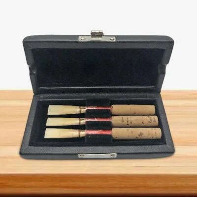 Oboe Reeds Storage Case PU Leather Stable Bassoon Reed Container for Concert - Image 1 of 4