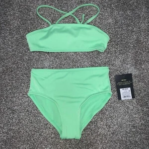 NWT Girls Art Class Green Bikini Swimsuit Size XS 4/5 - Picture 1 of 2