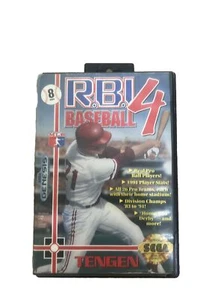 R.B.I. Baseball 4 (Sega Genesis, 1992) Complete with Manual Case Tested Working - Picture 1 of 7