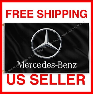 Mercedes Benz AMG 3x5 FT Banner Racing Flags Car Show Garage Wall Man Cave Decor - Picture 1 of 15