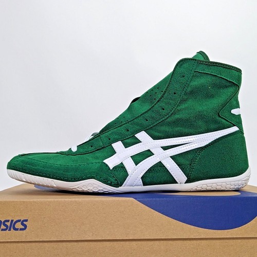 Scarpe da wrestling ASICS 1083A001 verde bianco EX EO (successore TWR900)