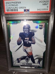 2023 Phoenix CJ Stroud Contours Green /25 PSA 9 - Picture 1 of 2