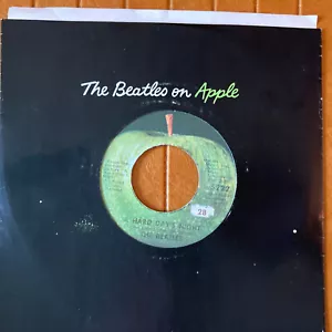 BEATLES A HARD DAY'S NIGHT VINYL 45 RECORD 7" PLAY TESTED RARE APPLE LABEL 5222 - Picture 1 of 6