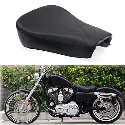 Black Leather Seat Front Driver Cushion for Harley Sportster XL1200X 883 48 72 - Image 1 of 4