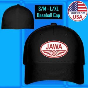 Gorra de béisbol negra para motocicleta JAWA tamaño adulto ajustable S/M & L/XL - Imagen 1 de 5