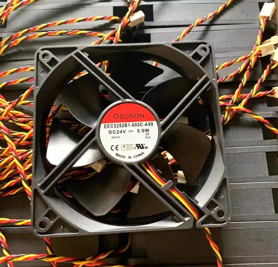 SUNON MEC0252V1-000C-A99 12025 DC24V 5.0W 12CM 3-Pin Silent Cooling Fan - Image 1 of 2