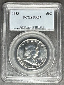 1953 Proof Franklin Half Dollar PCGS PR-67, Buy 3 Items, Get $5 Off!! - Picture 1 of 2
