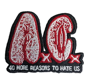 Patch A.C, toppa ricamata ferro su fascia A.C, 40 motivi in più per odiarci, metallo - Foto 1 di 1