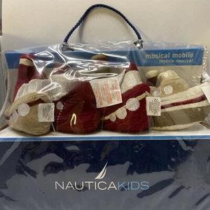 Nautica Kids Musical Mobile-Tug boats-Quinten-Maroon - Picture 1 of 5