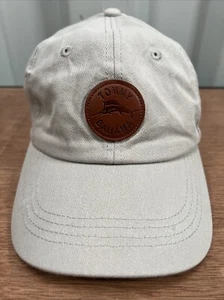 Tommy Bahama Cappello Berretto Strapback Regolabile Beige Tan Logo Ricamato Relax - Foto 1 di 6