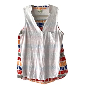 Porridge Anthropologie Womens Size Medium Multicolor Bicoastal Sleeveless Blouse - Picture 1 of 4