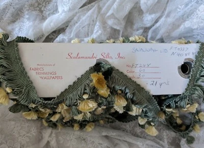Scalamandre Silk French Passementerie       Tassel Trim  BTY  Vintage  Beautiful - Image 1 of 4