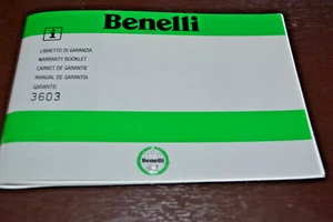 BENELLI TNT Tornado Naked Tre 1130 Or Other Warranty Manual - Picture 1 of 2