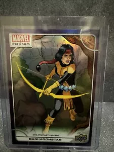 2024 UD MARVEL PLATINUM 28-V DANI MOONSTAR CREATOR ART VARIANT Blue RAINBOW SP - Picture 1 of 2