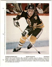1979-80 Dimanche / Derniere Heure Photos Ray Bourque Rookie #NNO Boston Bruins