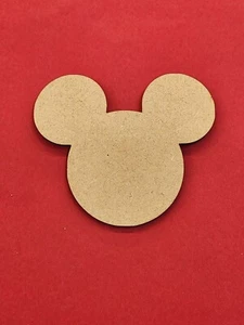 Mickey Mouse Head Wood Cut - Out 5 Pack - Picture 1 of 4