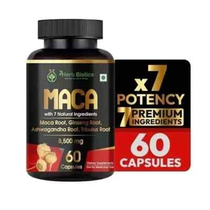 Organic Maca Root | 60 Pills | Peruvian Maca Extract for Men & Women - Picture 1 of 5