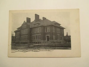 Portsmouth Ohio Postcard Bond Street School Building OH 1908 - Picture 1 of 2