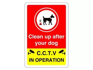 Clean up after your dog : CCTV in operation - Dog signs - Picture 1 of 8