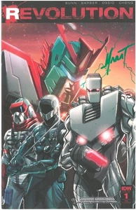 REVOLUTION #1 IDW 2016 ROM G.I. JOE TRANSFORMERS SIGNED BY MARAT MYCHAELS! - Picture 1 of 3