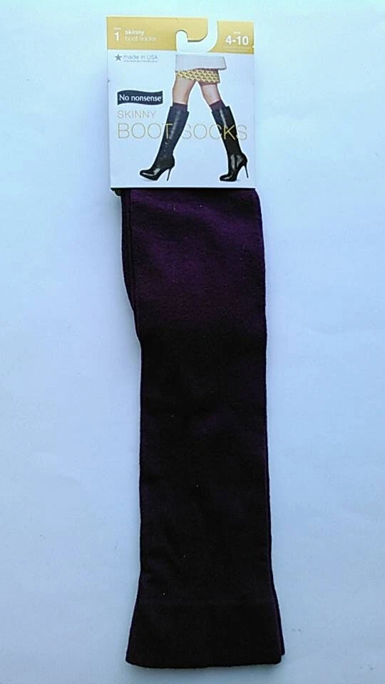 Calcetines bota altos y ajustados No Nonsense para mujer, borgoña profundo, talla 4-10 Foto 1 de 1
