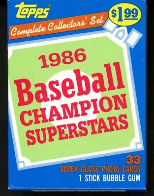 (1) 1986 Topps Baseball Woolworth's Champions Superstars Factory Set ~ 33 Cards - Image 1 of 3