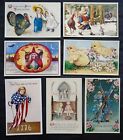 Lot (7) Holidays, Thansgiving, Easter, Halloween, Patriotic, Modern Reproduction