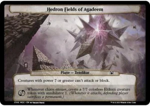MTG Hedron Fields of Agadeem  - March of the Machine Commander Planechase #146 - Picture 1 of 1