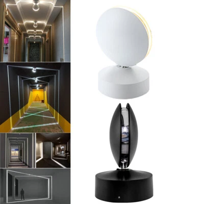 9W 360 Degree LED Window Sill Light Ray Door Frame Line Corridor Wall Lamp Black - Image 1 of 4