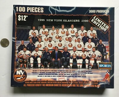 New York Islanders Vintage 100 piece 1999 - 2000 team puzzle only 3,000 produced - Image 1 of 4