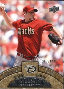 2009 Upper Deck Ballpark Collection Diamondbacks Baseball Card #9 Brandon Webb