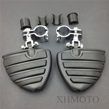 1" Highway WING Front Rider Footpegs Clamps For Honda VLX DLX600 Shadow