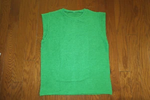 L XL ❤️ PRECIOSA ❤️ SUPER ELÁSTICA ❤️ BLUSA VERDE ❤️ CAMISETA SIN MANGAS CUELLO REDONDO - Imagen 1 de 3