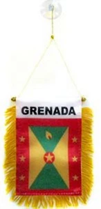 Grenada Flag Hanging Car Pennant for Car Window or Rearview Mirror - Picture 1 of 1
