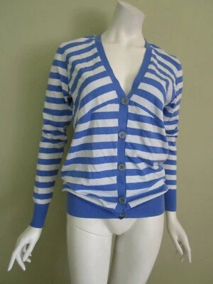 Paul Smith BLACK LABEL StripeD Cotton & Cashmere Cardigan Sweater Size L $395 - Image 1 of 4