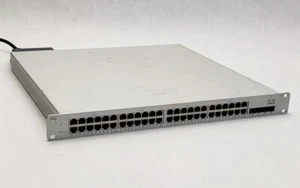 Cisco Meraki MS320-48FP 48 Port PoE GbE Switch Unclaimed P/N: 600-21080-B Tested - Picture 1 of 2