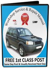 LAND ROVER FREELANDER 1 WORKSHOP REPAIR MANUAL 2001 - 2006 ON USB MEMORY STICK