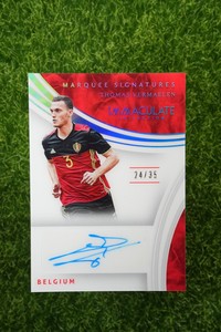 2017 Immaculate Marquee Signatures THOMAS VERMAELEN Auto #24/35 Belgium Arsenal