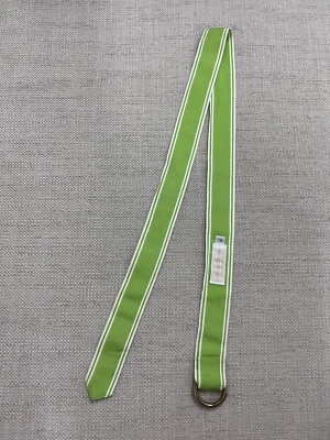 Brooks Brothers Green White Women’s Belt Sz L - Image 1 of 4