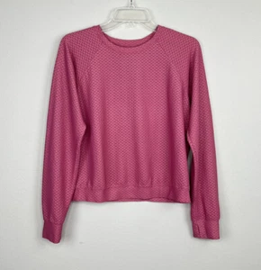 Koral Sofia Shiny Netz Pullover Blush Daumenlöcher Damen Gr. M - Bild 1 von 8