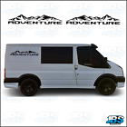 FITS Ford Transit MK6 MK7 2 x ADVENTURE Mountains Graphics Stickers Decals 21