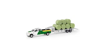 John Deere 1:64 Pickup with Trailer with Bales - LP84529 - Picture 1 of 1