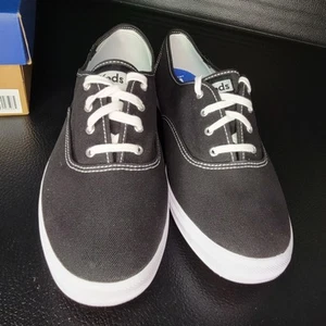 Nuevas Zapatillas KEDS Originales Mujer’s 10 Negras Informales Planas Con Cordones Retro Años 90’s - Imagen 1 de 7