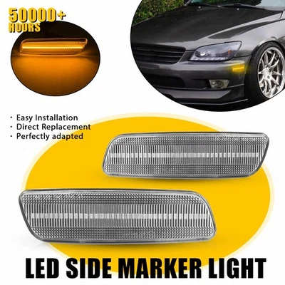 For 2001-2003 Toyota Prius Base 2004-2006 Scion xA Base Side Marker Lights Smoke - Image 1 of 4