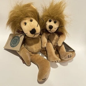 Boyd Bears floppy lions 10.5” Lance Lion & 6” dickie beanie  - Picture 1 of 13
